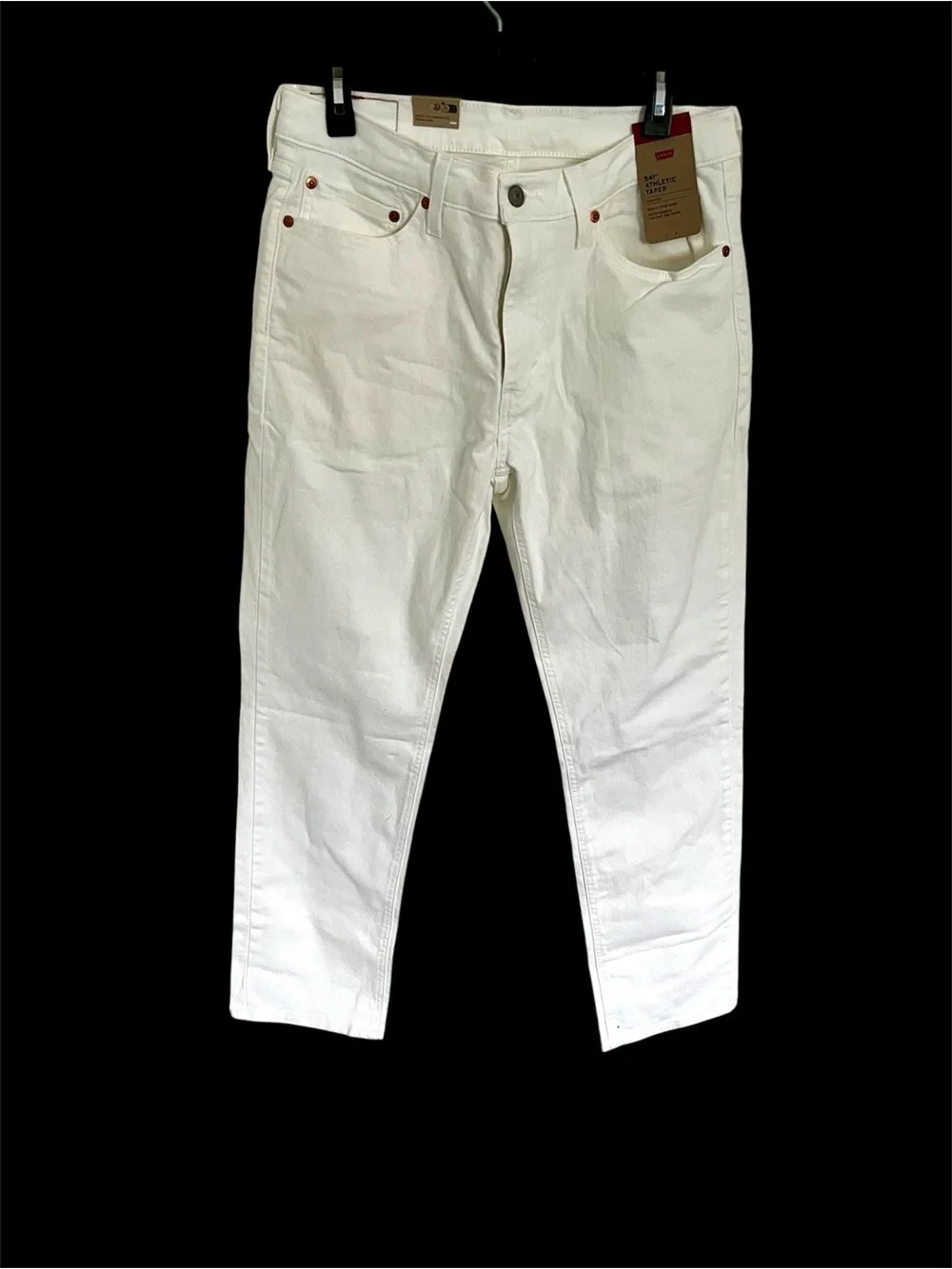 Men's Levis 541 Athletic Taper White Jeans. W33 x L32